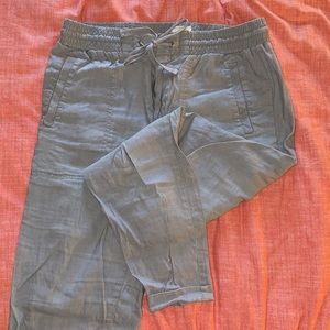 Lou & Grey Cropped Linen Pants